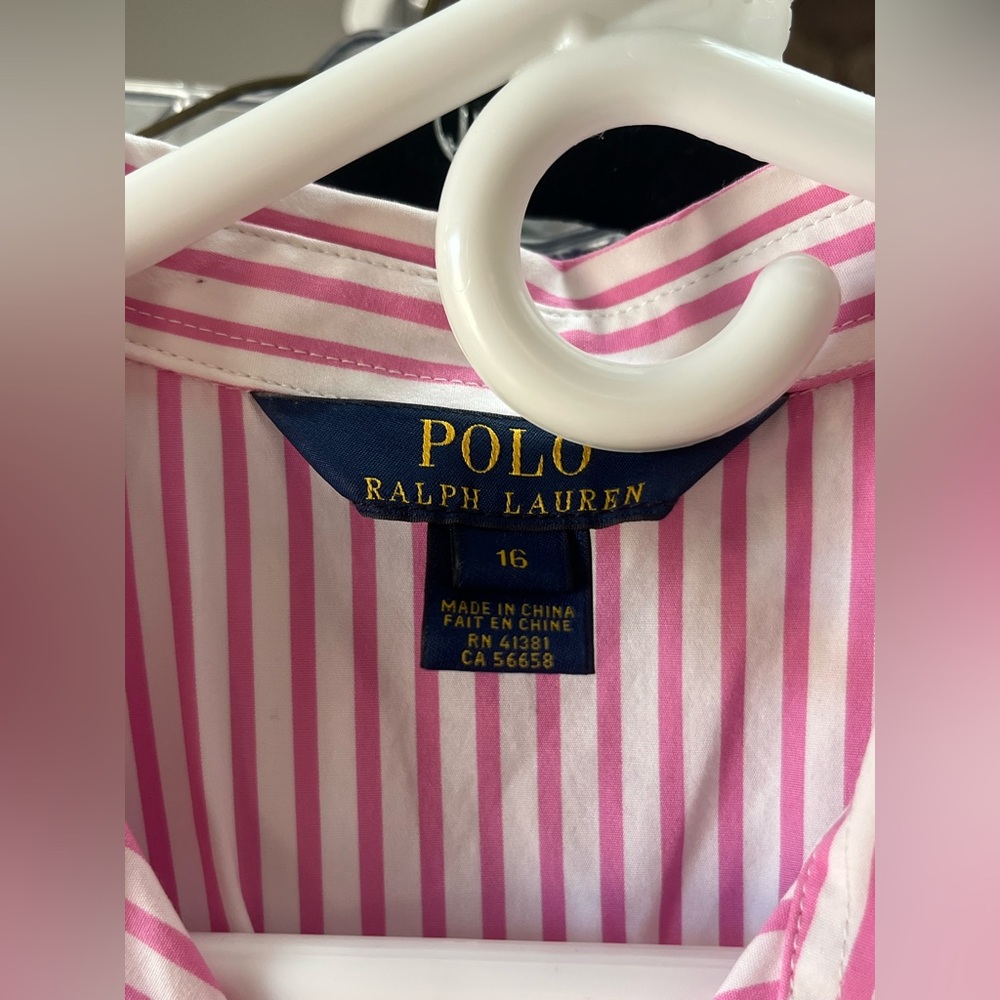 Pink striped Polo Ralph Lauren Dress - Picture 3 of 5